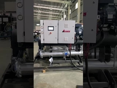 Máy làm mát vít làm mát bằng nước bằng vỏ và ống condenser và evaporator với điều khiển PLC