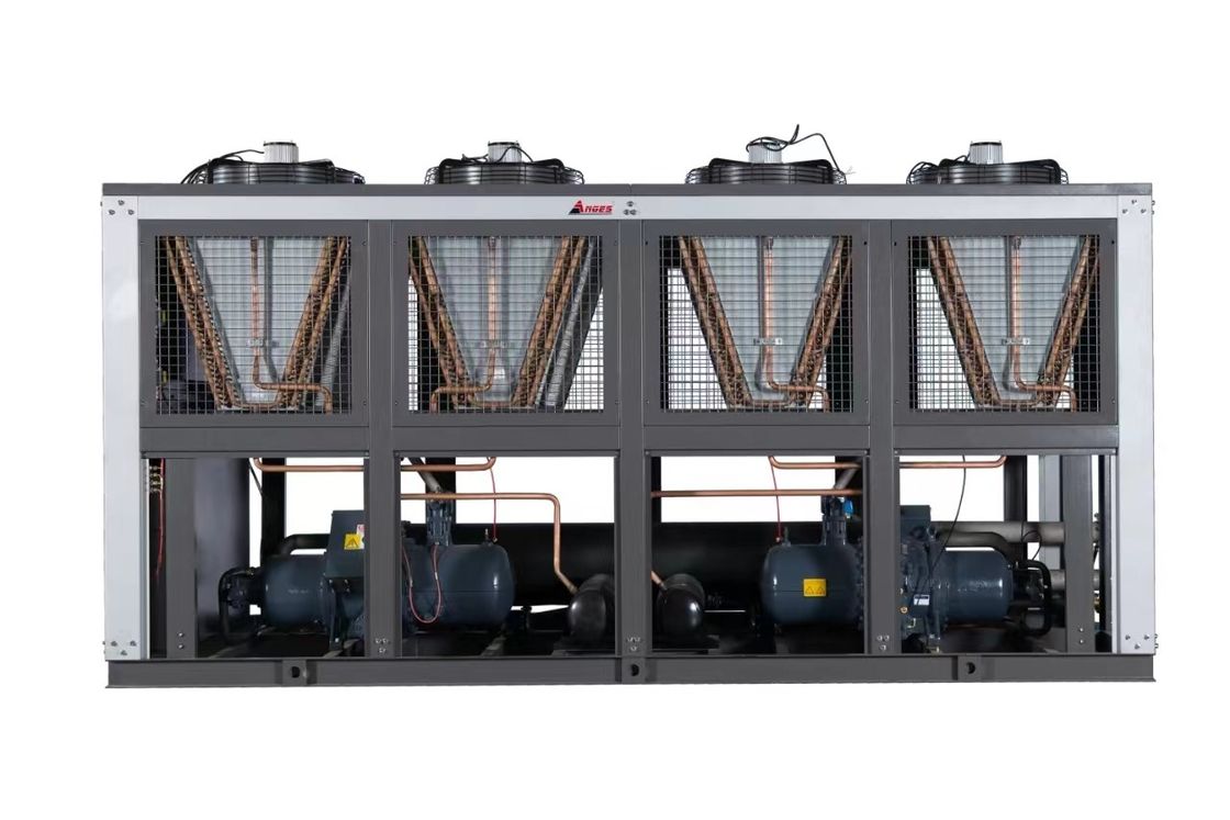 Máy làm mát nước công nghiệp được làm mát bằng không khí được điều khiển bởi PLC với máy nén vít để điều khiển làm mát chính xác