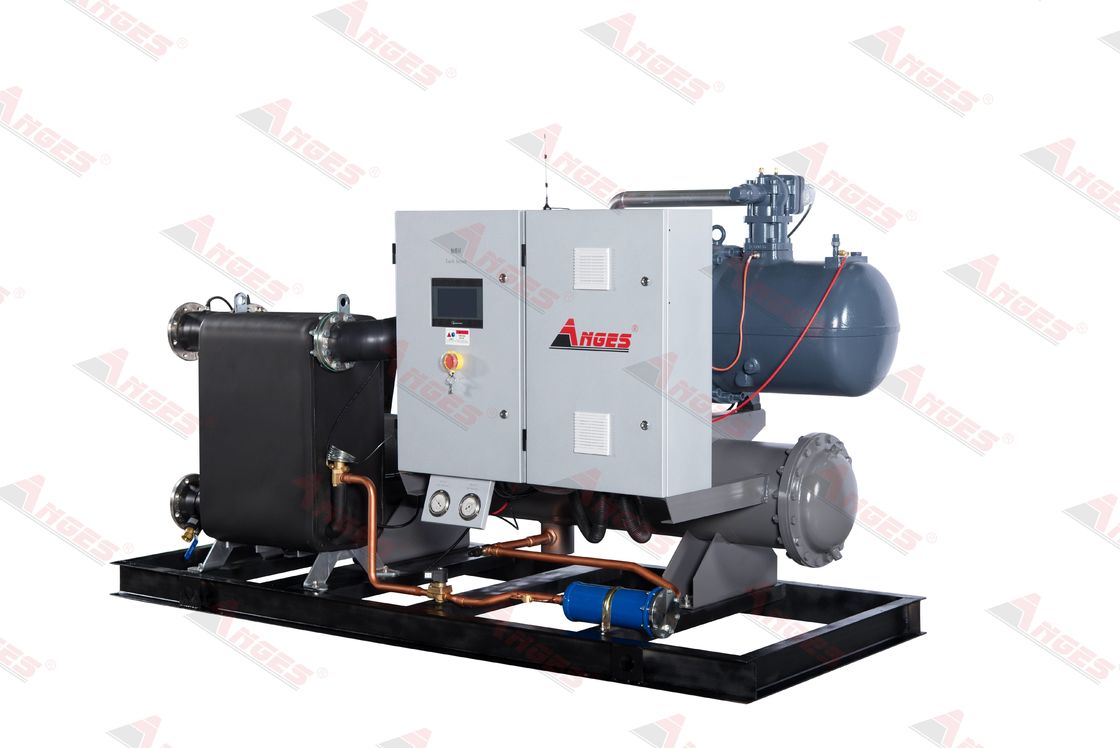 400RT Double Compressors Chiller Công suất làm mát lớn Máy làm mát vít làm mát bằng nước cho ngành công nghiệp đồ uống