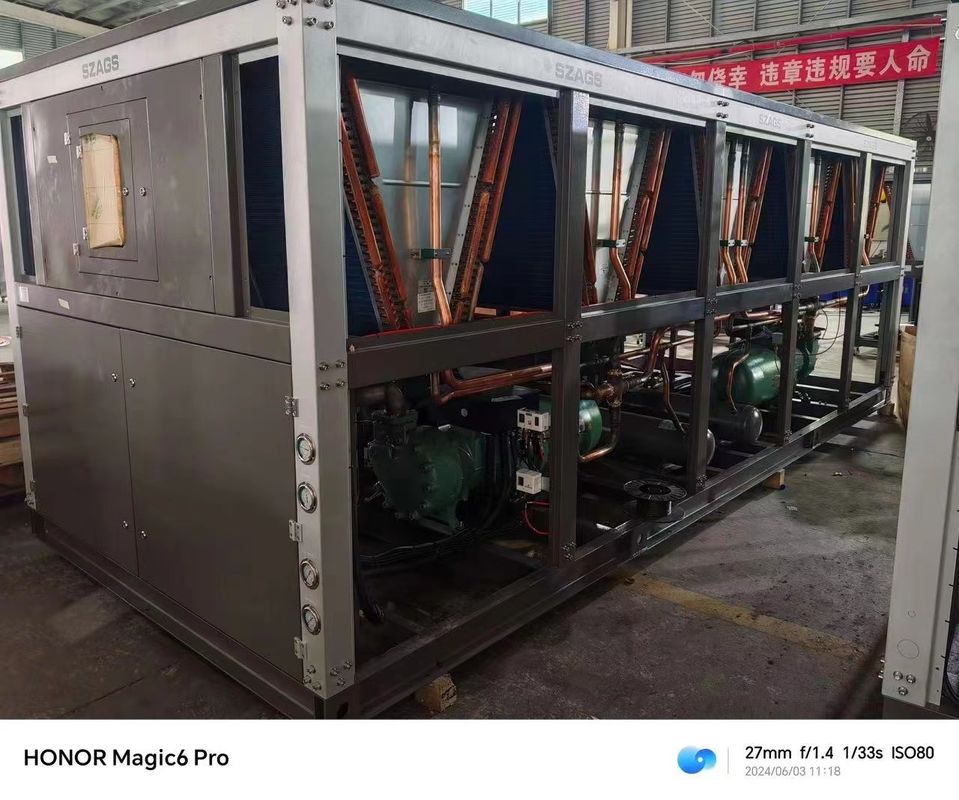 120hp máy làm mát nước công nghiệp di động loại vít bán hermetic