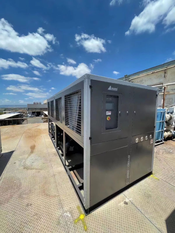 Chiller loại vít công nghiệp 100HP với hai hệ thống làm mát