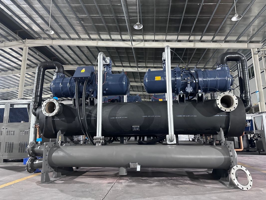 200HP công nghiệp làm mát bằng nước Máy lạnh vít với 2 máy nén Hệ thống giải pháp làm mát
