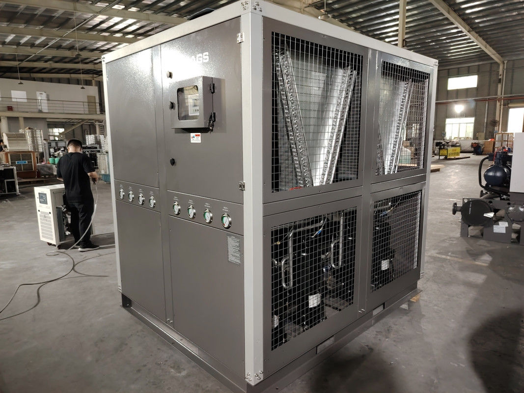 40 Ton Air Cooling Scroll Type Water Chiller 144KW Hệ thống công nghiệp làm mát bằng không khí cho máy ép