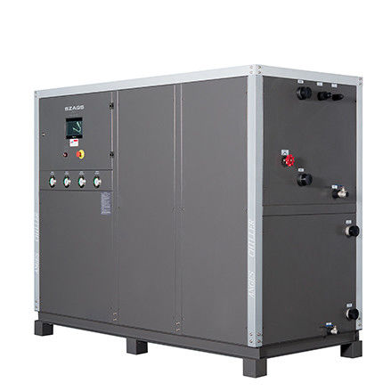 Máy làm lạnh nước 50hp: Bể nước bằng thép không gỉ với bộ bay hơi dạng cuộn, 165.6kW, dùng để làm mát hóa chất