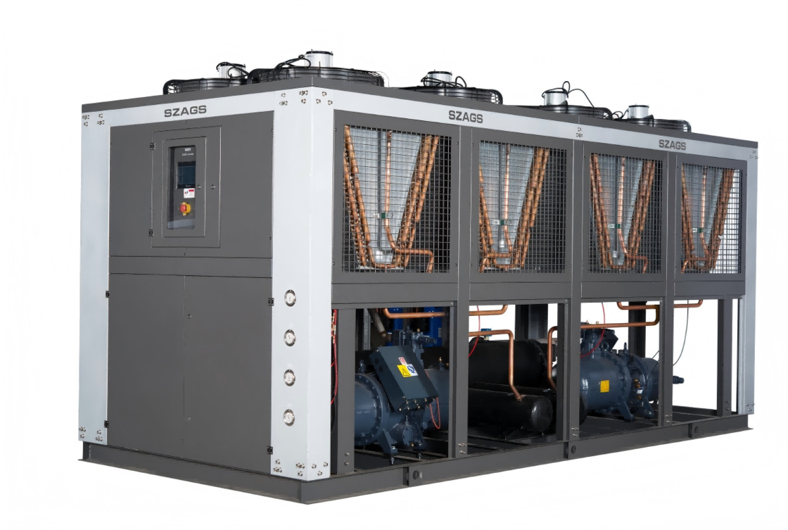 Máy làm mát vít làm mát bằng không khí 150HP làm mát công nghiệp hiệu quả cao cho các dây chuyền ép nhựa