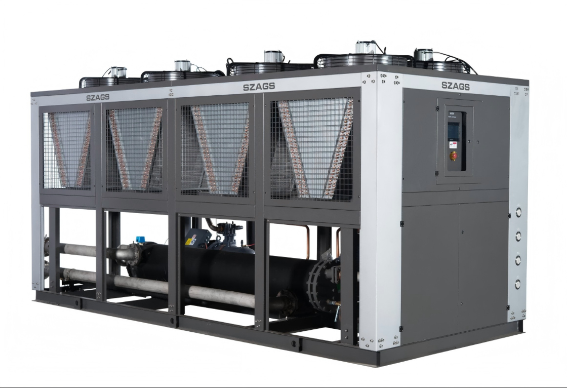 Máy làm mát vít làm mát bằng không khí 150HP làm mát công nghiệp hiệu quả cao cho các dây chuyền ép nhựa