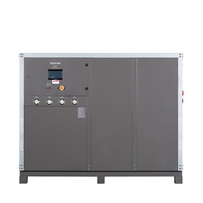 Máy làm lạnh nước 50hp: Bể nước bằng thép không gỉ với bộ bay hơi dạng cuộn, 165.6kW, dùng để làm mát hóa chất
